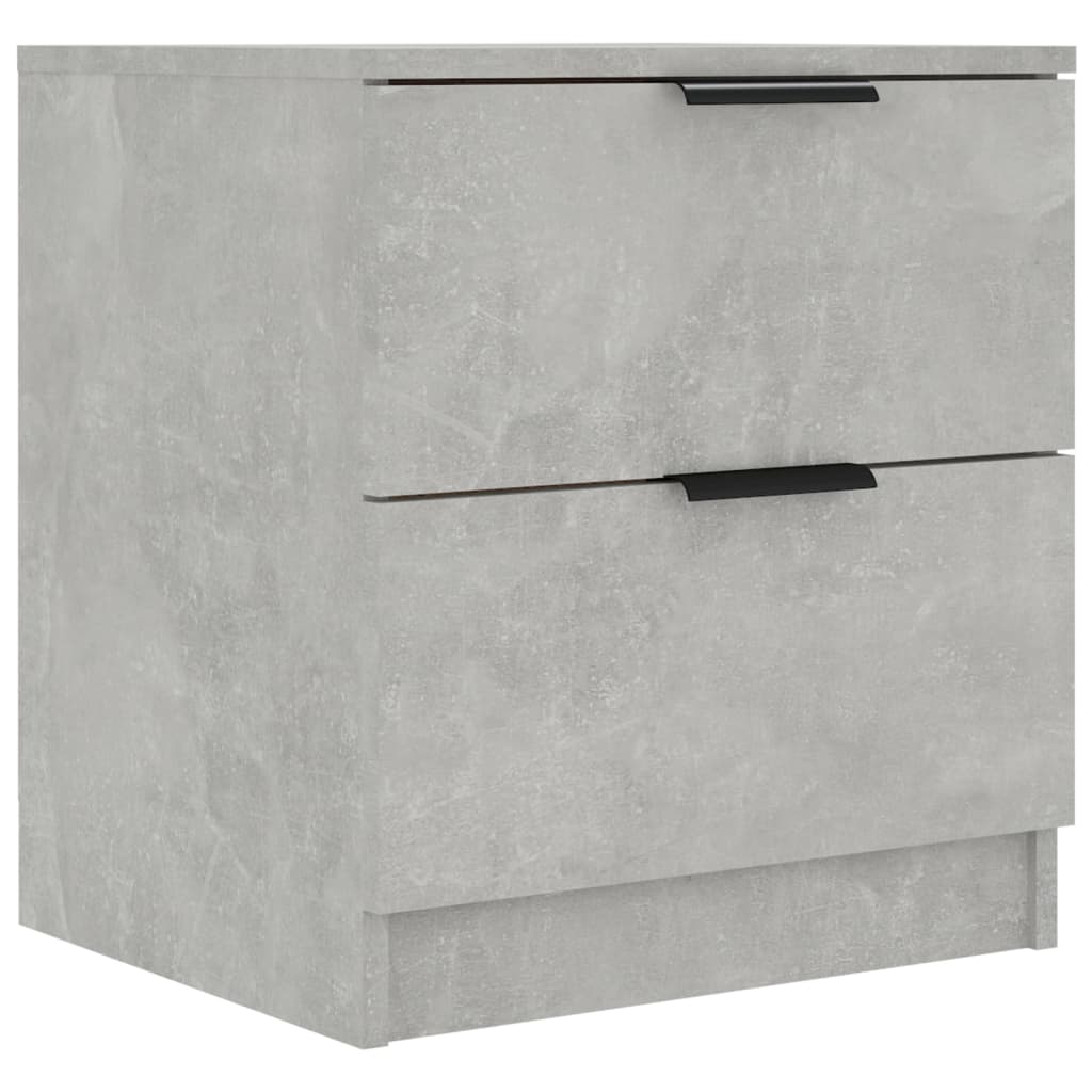 Tables de chevet 2 pcs Gris béton Bois d'ingénierie - XIOS
