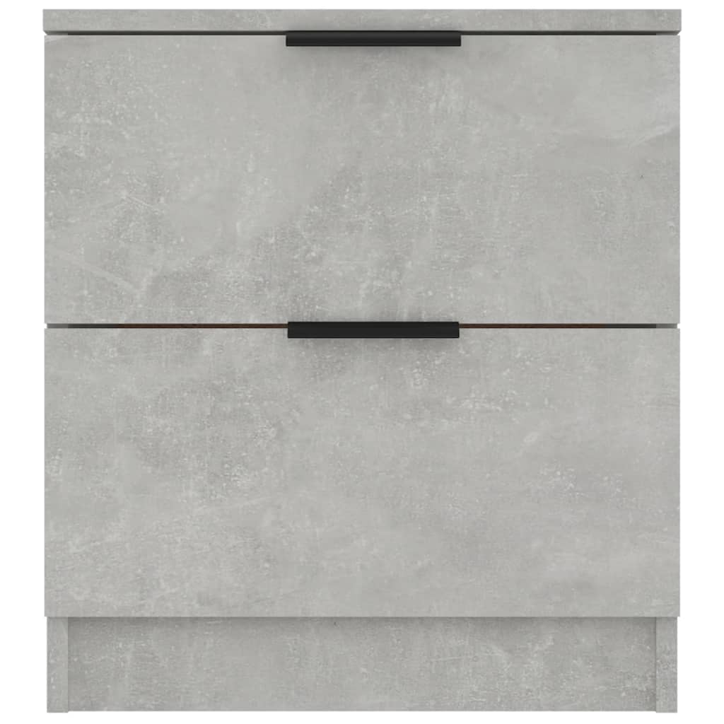 Tables de chevet 2 pcs Gris béton Bois d'ingénierie - XIOS