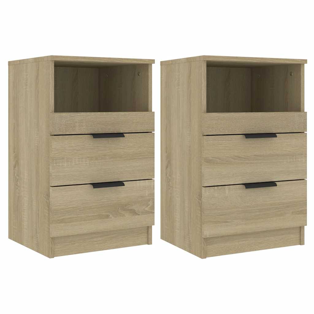 Tables de chevet 2 pcs Chêne Sonoma Bois d'ingénierie - XIOS
