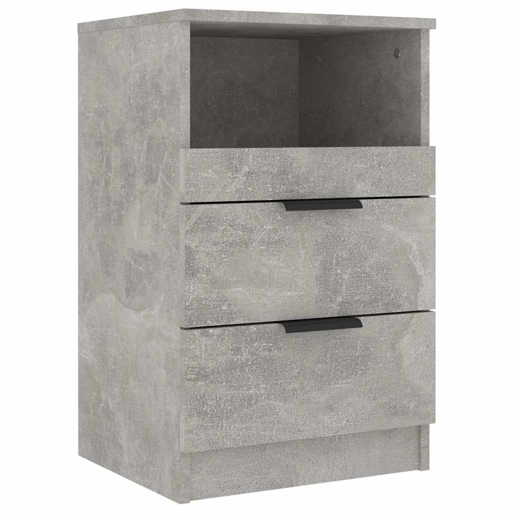Table de chevet Gris béton Bois d'ingénierie - XIOS