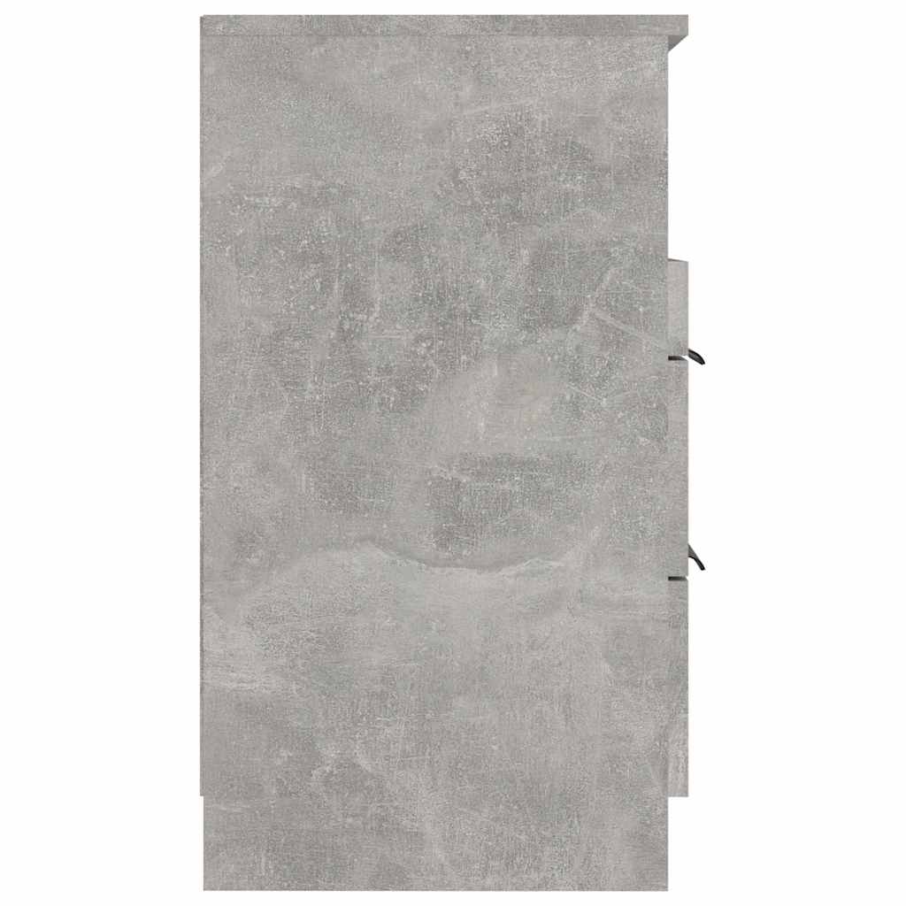 Table de chevet Gris béton Bois d'ingénierie - XIOS