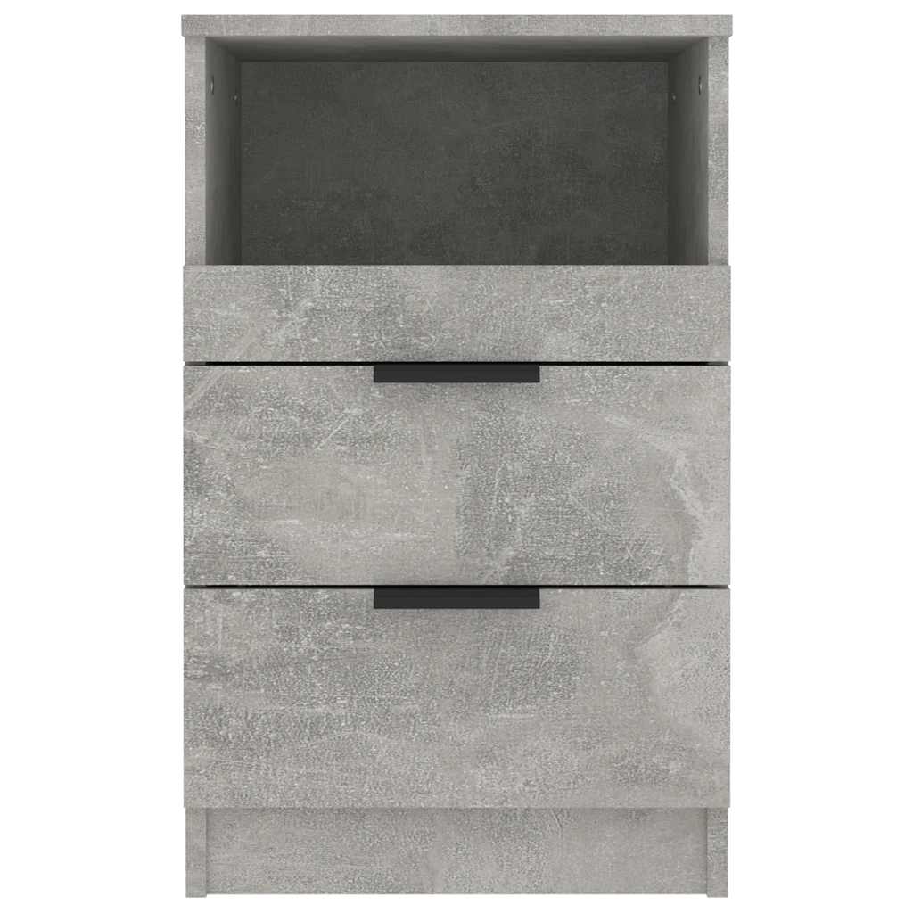 Tables de chevet 2 pcs Gris béton Bois d'ingénierie - XIOS