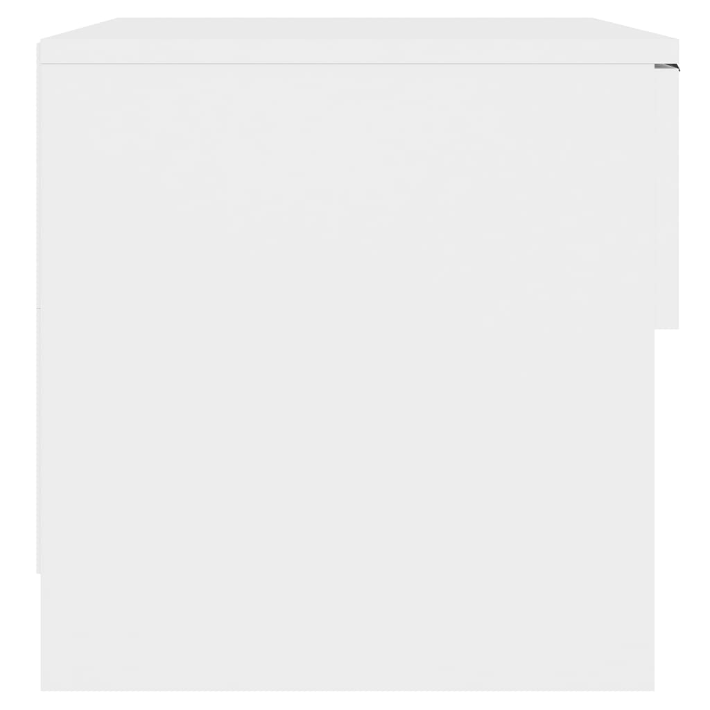 Tables de chevet 2 pcs Blanc Bois d'ingénierie - XIOS