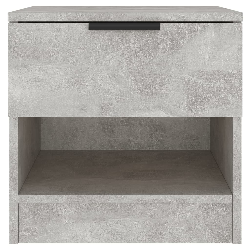 Tables de chevet 2 pcs Gris béton Bois d'ingénierie - XIOS