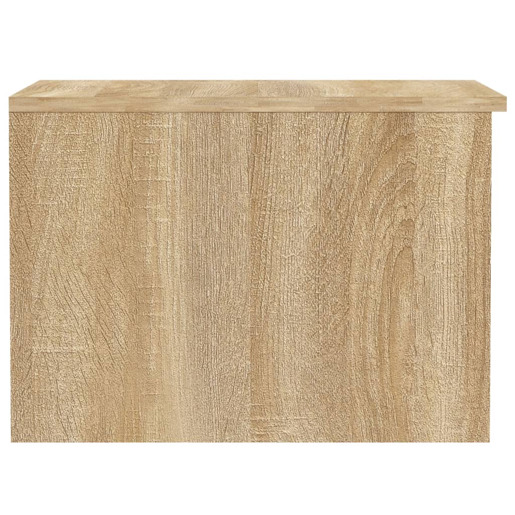 Table basse chêne sonoma 50x50x36 cm bois d'ingénierie - XIOS