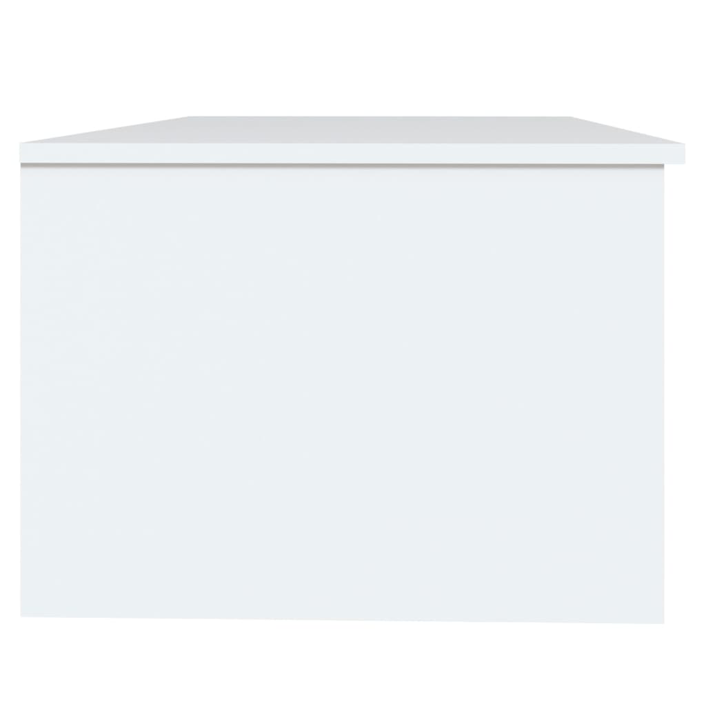 Table basse blanc 102x50x36 cm bois d'ingénierie - XIOS