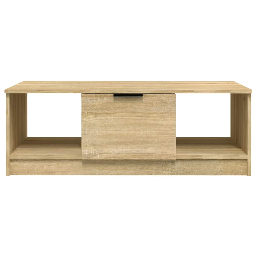 Table basse chêne sonoma 102x50x36 cm bois d'ingénierie - XIOS
