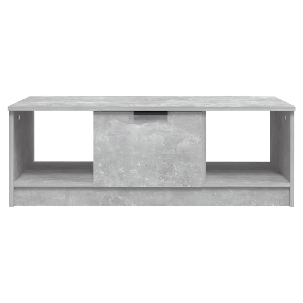Table basse gris béton 102x50x36 cm bois d'ingénierie - XIOS