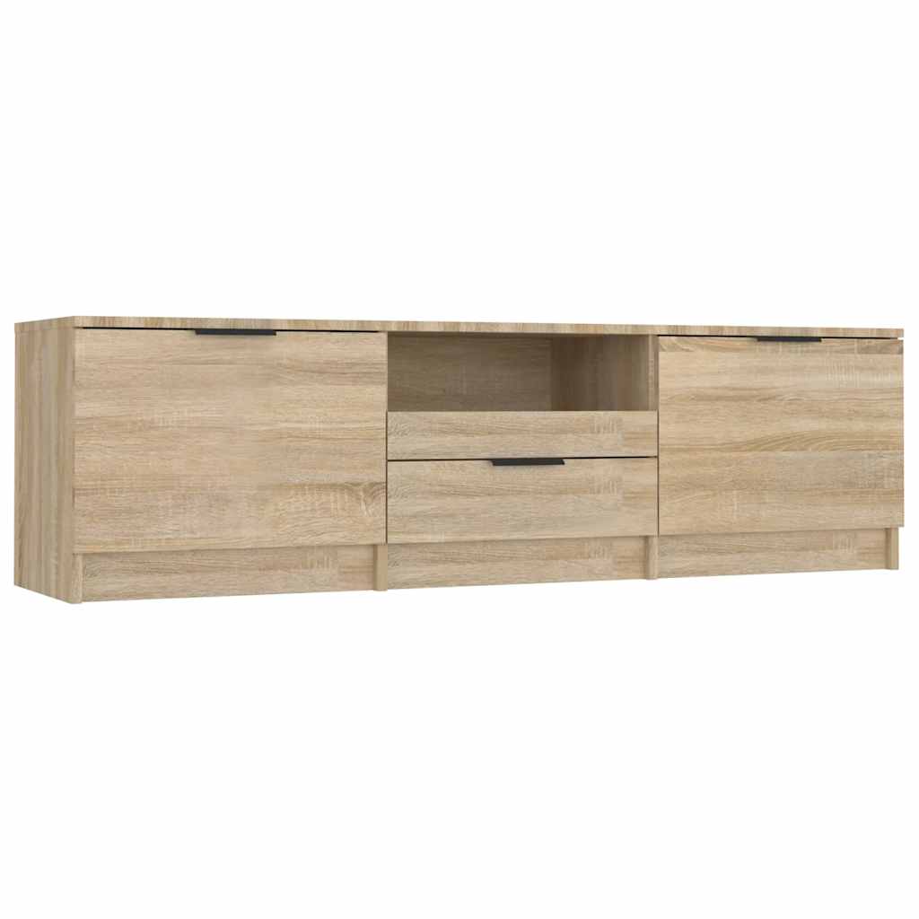 Meuble TV Chêne Sonoma 140x35x40 cm Bois d'ingénierie - XIOS
