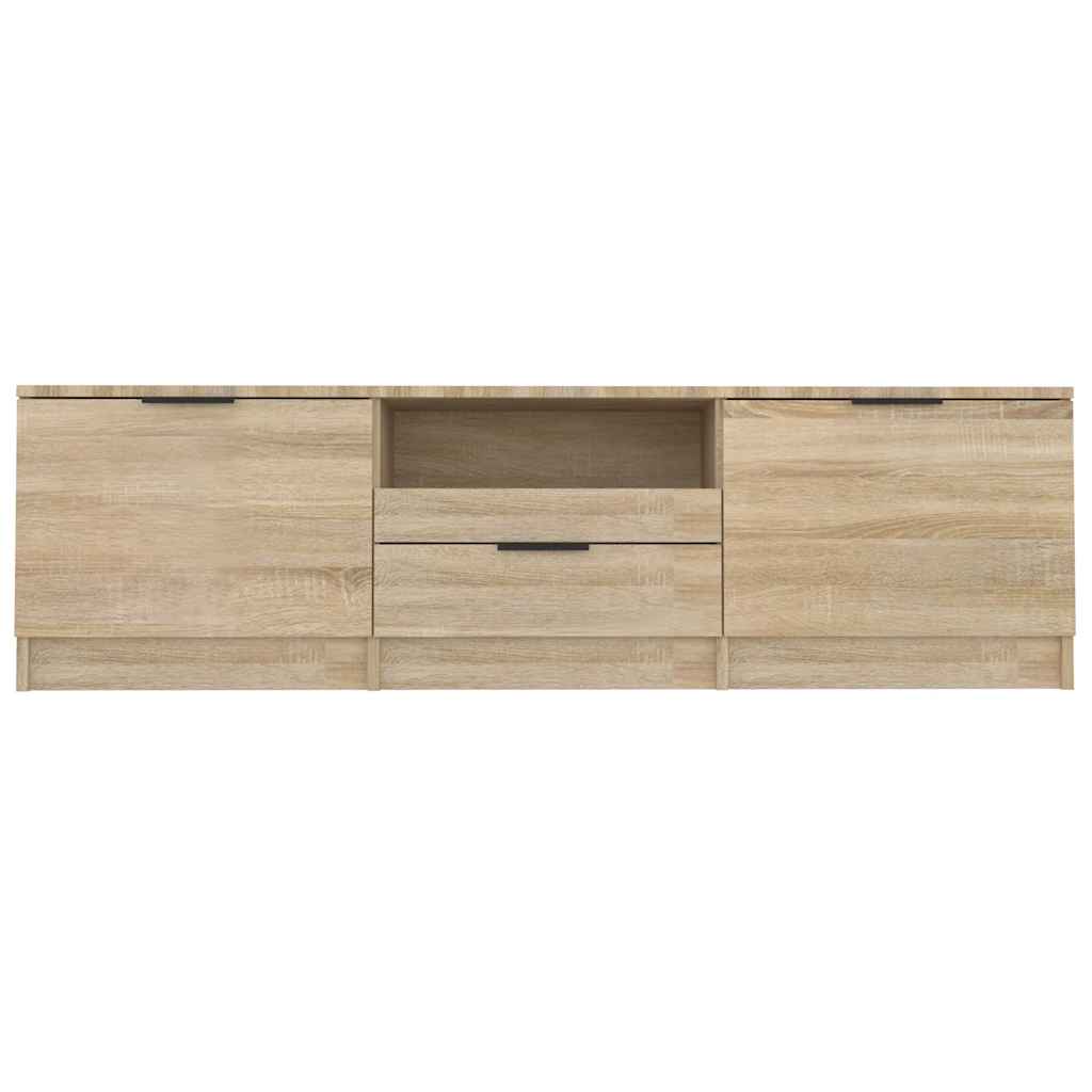 Meuble TV Chêne Sonoma 140x35x40 cm Bois d'ingénierie - XIOS