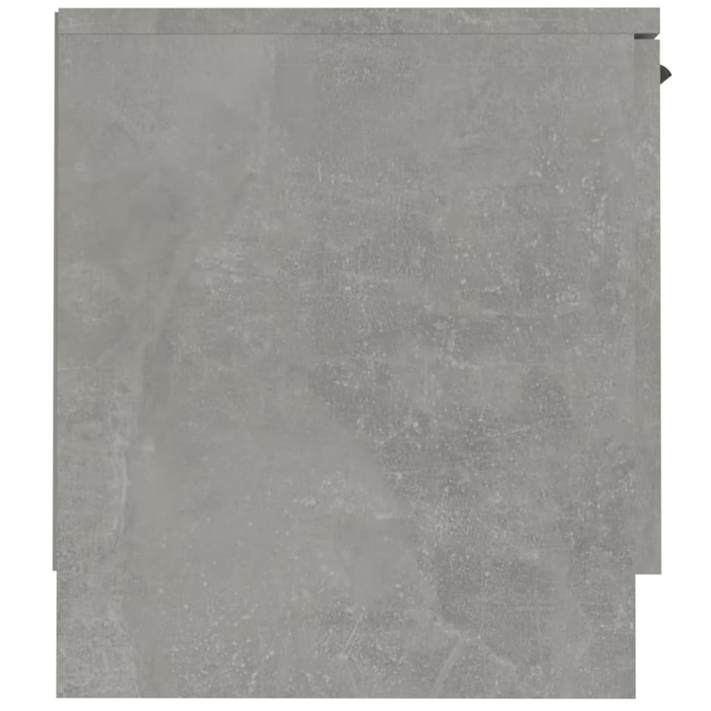 Meuble TV gris béton 140x35x40 cm bois d'ingénierie - XIOS