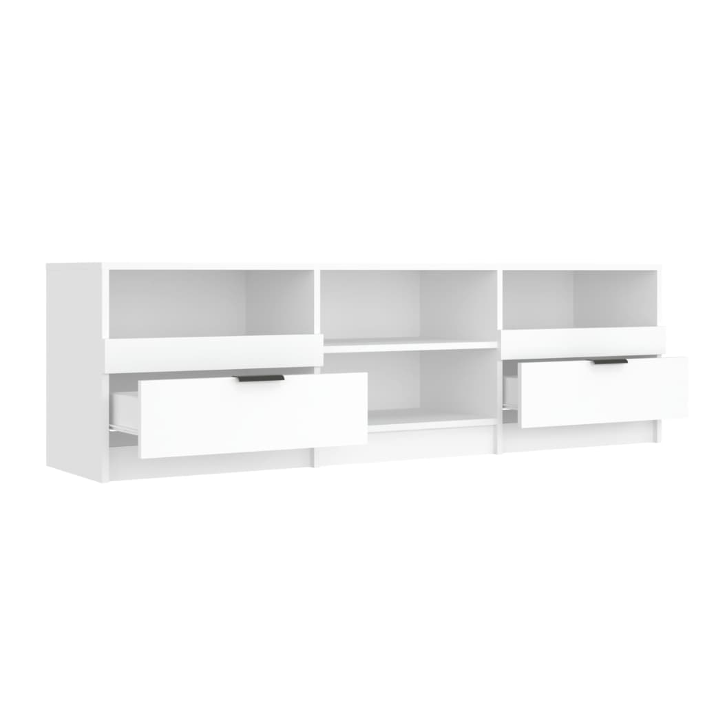 Meuble TV Blanc 150x33,5x45 cm Bois d'ingénierie - XIOS