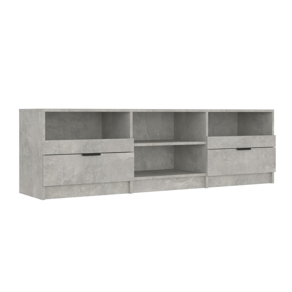 Meuble TV Gris béton 150x33,5x45 cm Bois d'ingénierie - XIOS
