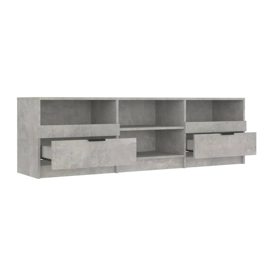 Meuble TV Gris béton 150x33,5x45 cm Bois d'ingénierie - XIOS