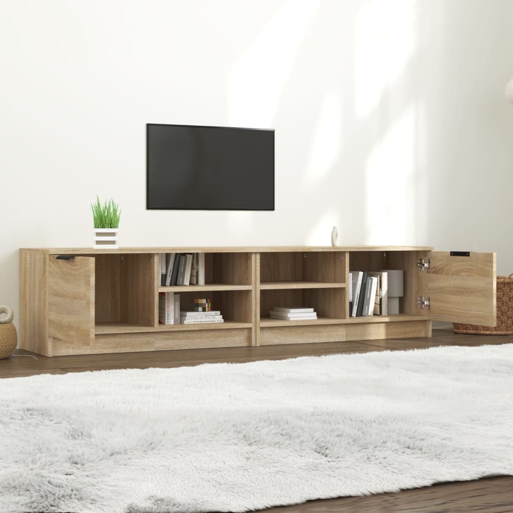 Meubles TV 2 pcs Chêne sonoma 80x35x36,5 cm Bois d'ingénierie - XIOS