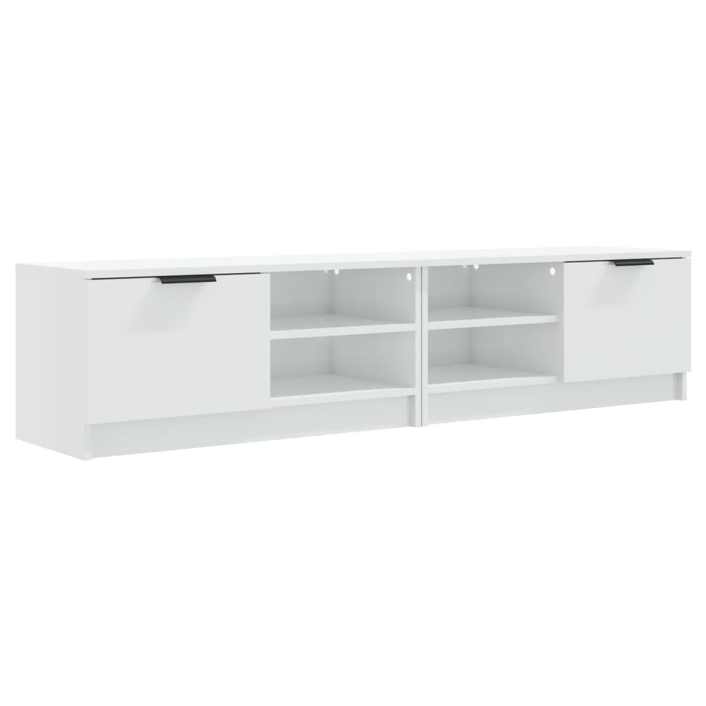 Meubles TV 2 pcs Blanc brillant 80x35x36,5 cm Bois d'ingénierie - XIOS