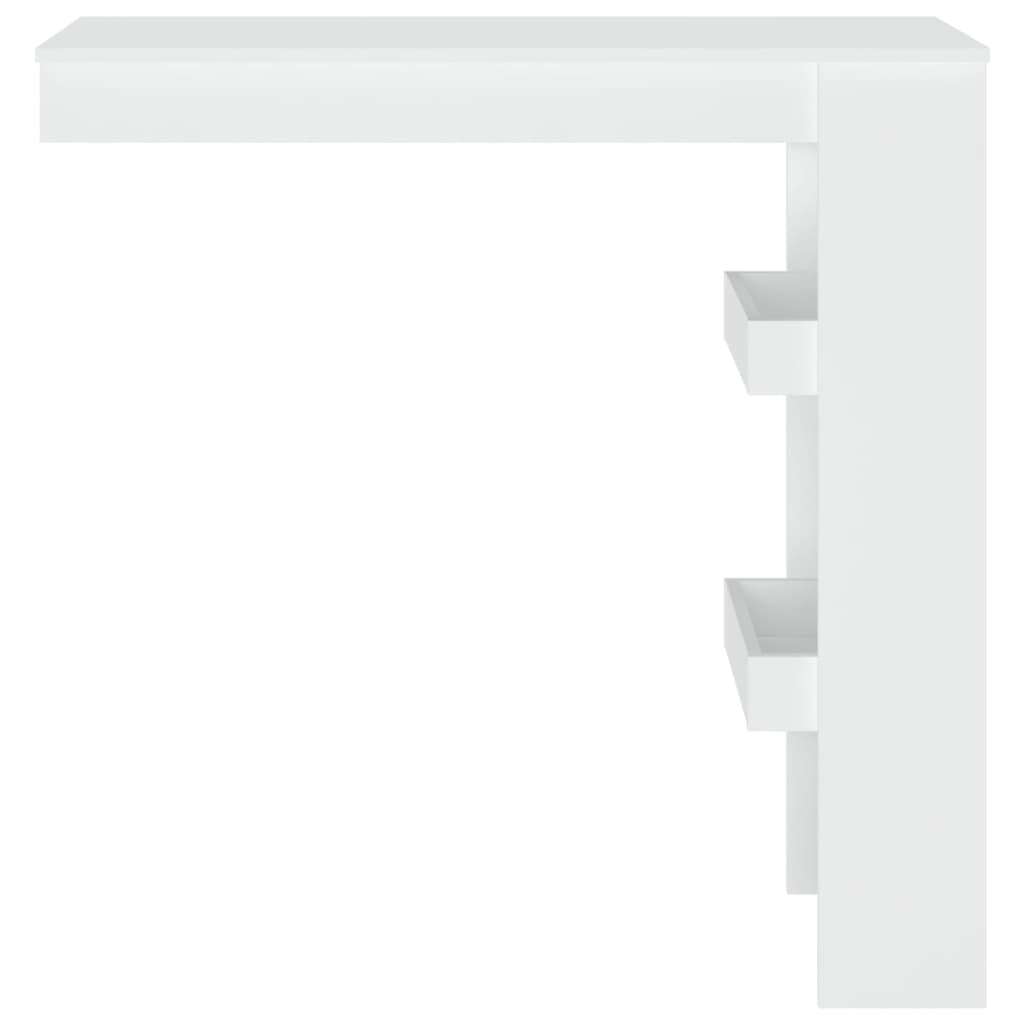 Table de bar murale Blanc 102x45x103,5 cm Bois d'ingénierie - XIOS
