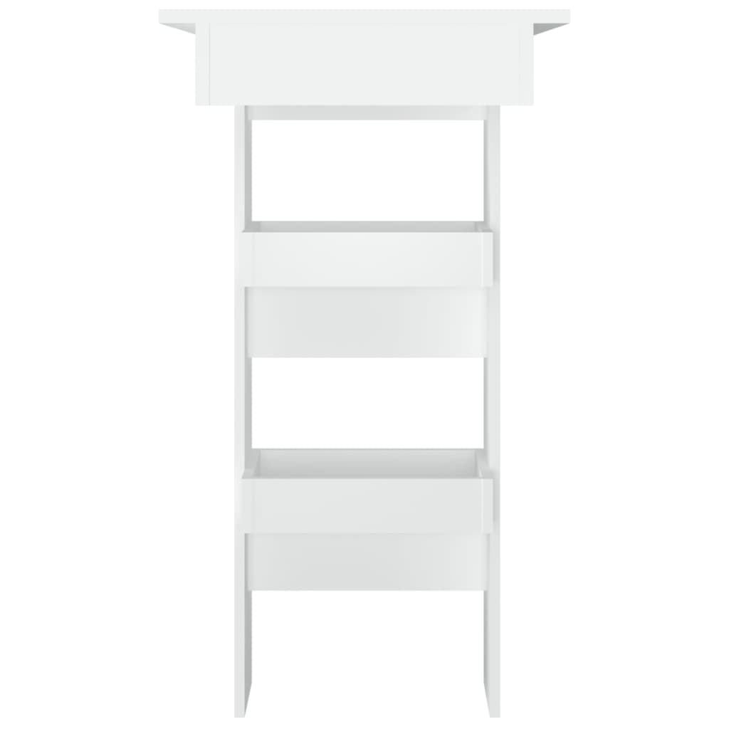 Table de bar murale Blanc 102x45x103,5 cm Bois d'ingénierie - XIOS