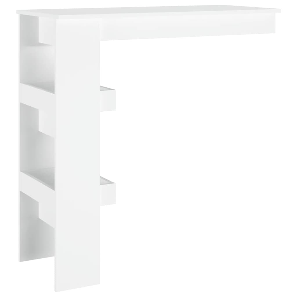 Table de bar murale Blanc 102x45x103,5 cm Bois d'ingénierie - XIOS