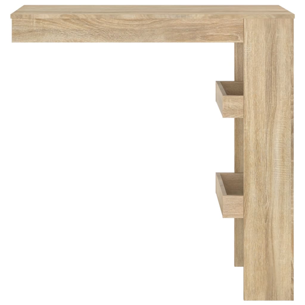 Table bar murale Chêne Sonoma 102x45x103,5 cm Bois d'ingénierie - XIOS