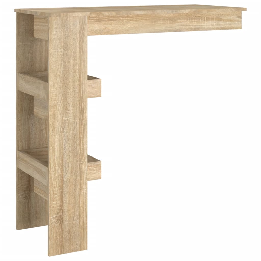 Table bar murale Chêne Sonoma 102x45x103,5 cm Bois d'ingénierie - XIOS