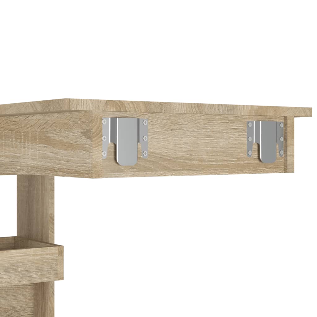 Table bar murale Chêne Sonoma 102x45x103,5 cm Bois d'ingénierie - XIOS
