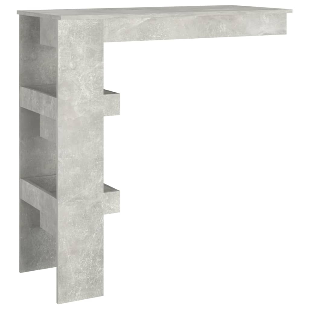 Table de bar murale Gris Béton 102x45x103,5cm Bois d'ingénierie - XIOS