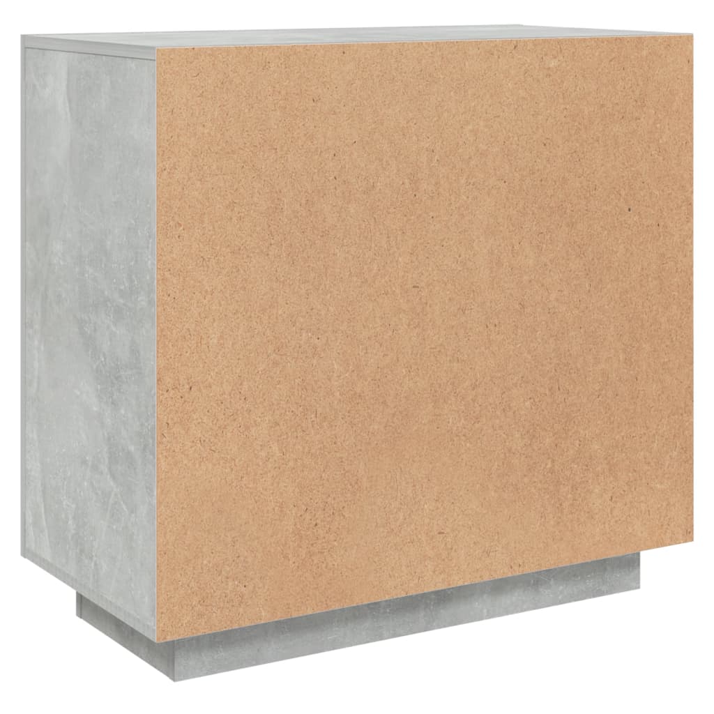 Buffet Gris béton 80x40x75 cm Bois d'ingénierie - XIOS