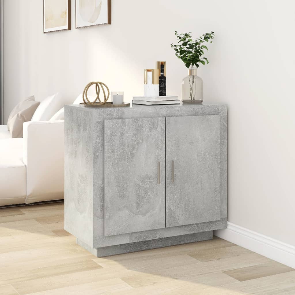 Buffet Gris béton 80x40x75 cm Bois d'ingénierie - XIOS