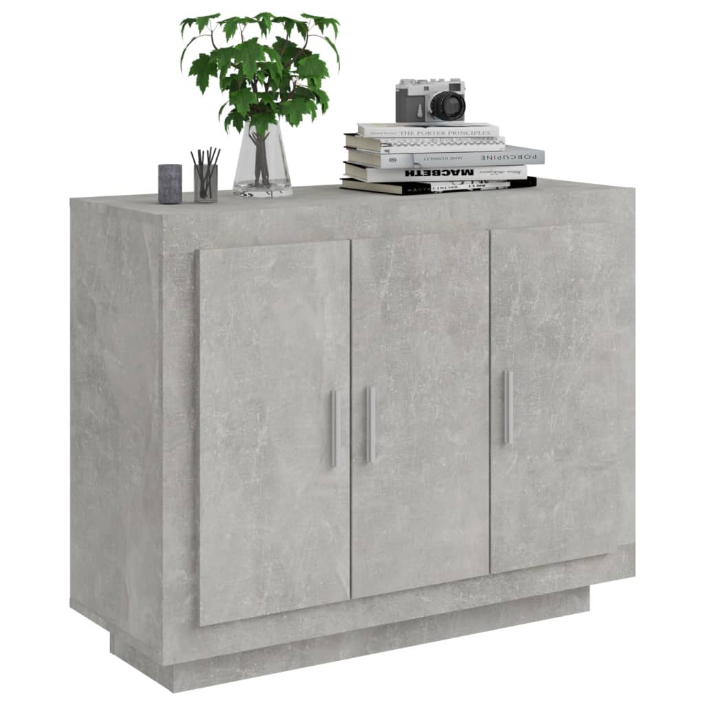 Buffet Gris béton 92x35x75 cm Bois d'ingénierie - XIOS