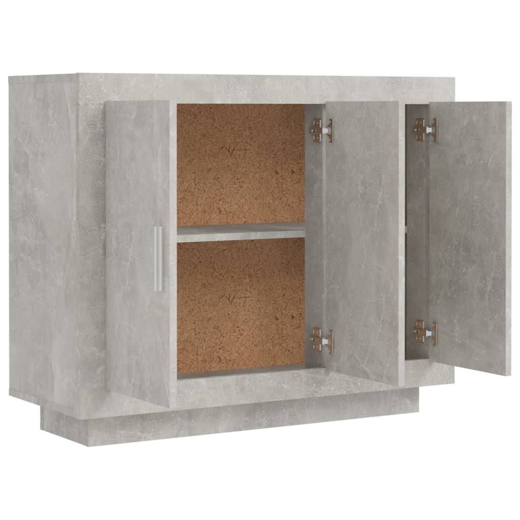 Buffet Gris béton 92x35x75 cm Bois d'ingénierie - XIOS