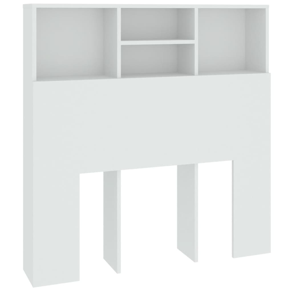 Armoire de tête de lit Blanc 100x19x103,5 cm - XIOS