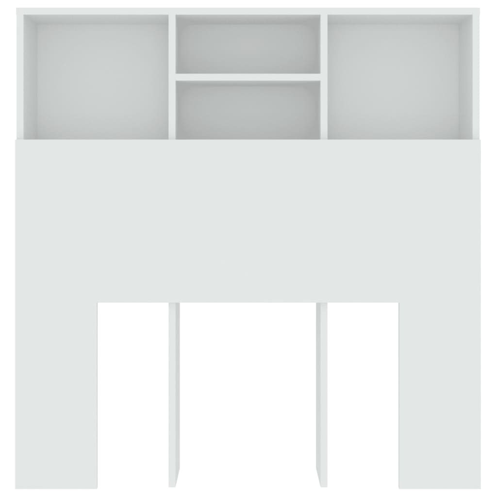 Armoire de tête de lit Blanc 100x19x103,5 cm - XIOS