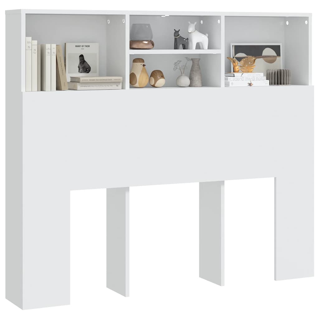 Armoire de tête de lit Blanc 120x19x103,5 cm - XIOS