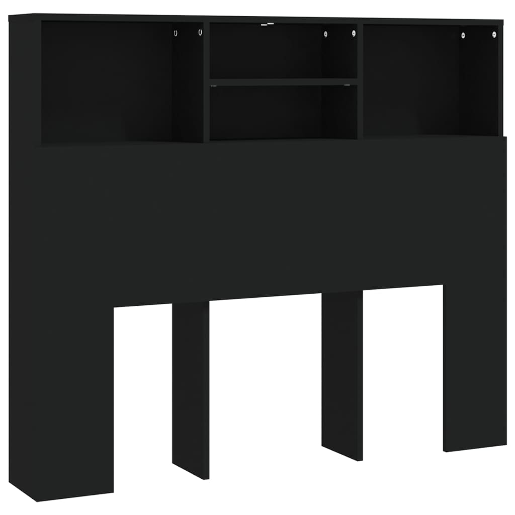 Armoire de tête de lit Noir 120x19x103,5 cm - XIOS