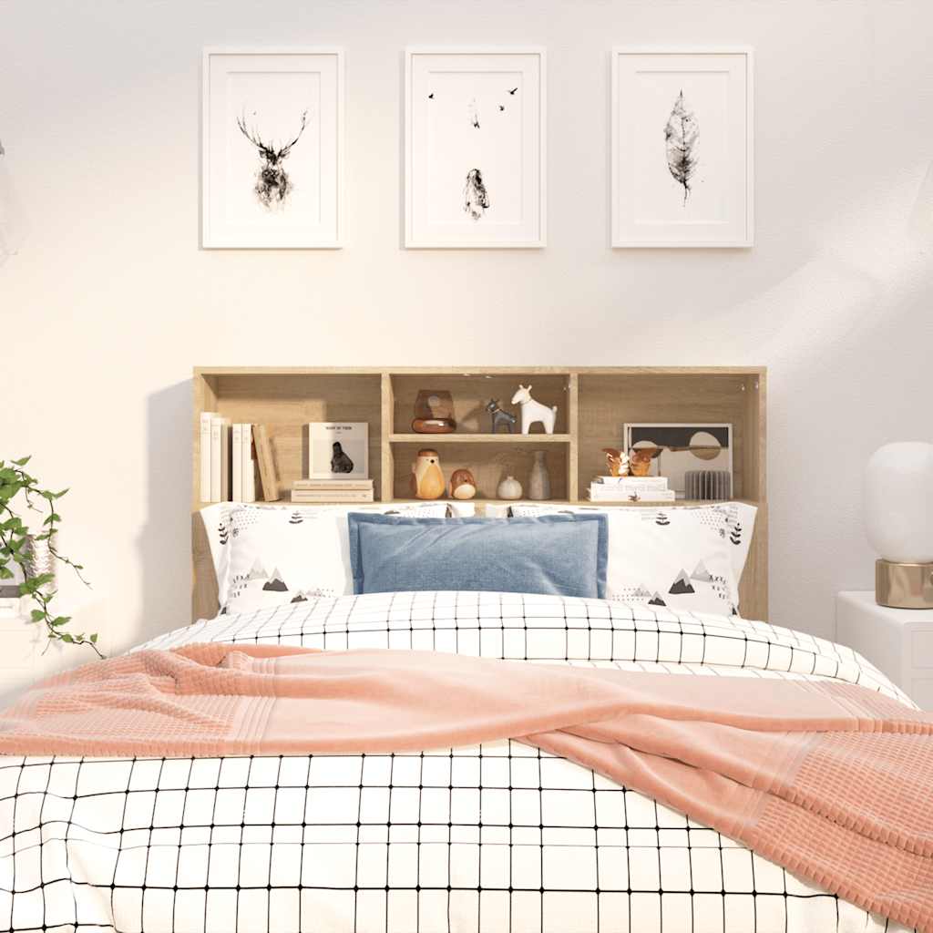 Armoire de tête de lit Chêne sonoma 120x19x103,5 cm - XIOS