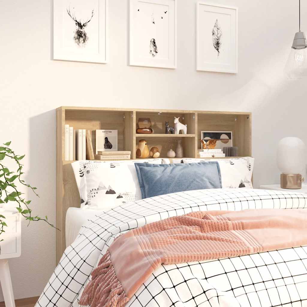 Armoire de tête de lit Chêne sonoma 120x19x103,5 cm - XIOS