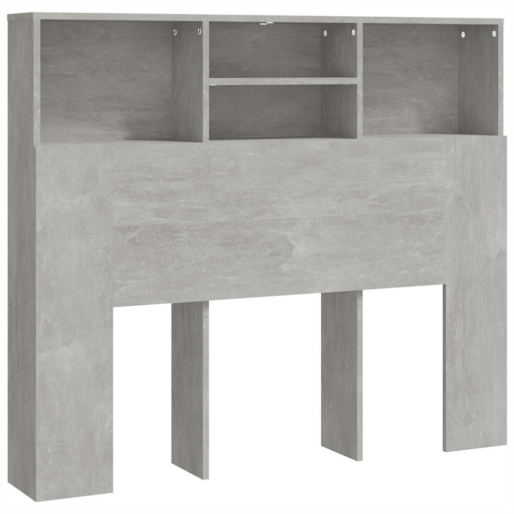 Armoire de tête de lit Gris béton 120x19x103,5 cm - XIOS