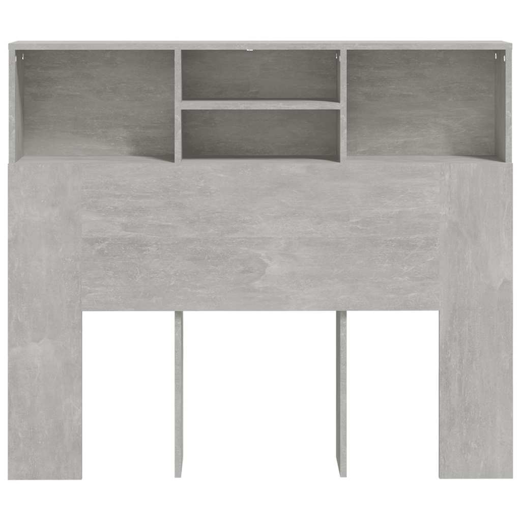 Armoire de tête de lit Gris béton 120x19x103,5 cm - XIOS