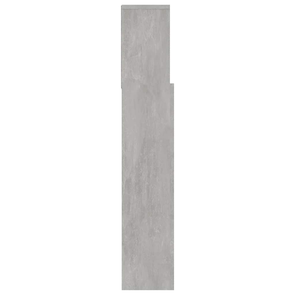 Armoire de tête de lit Gris béton 120x19x103,5 cm - XIOS