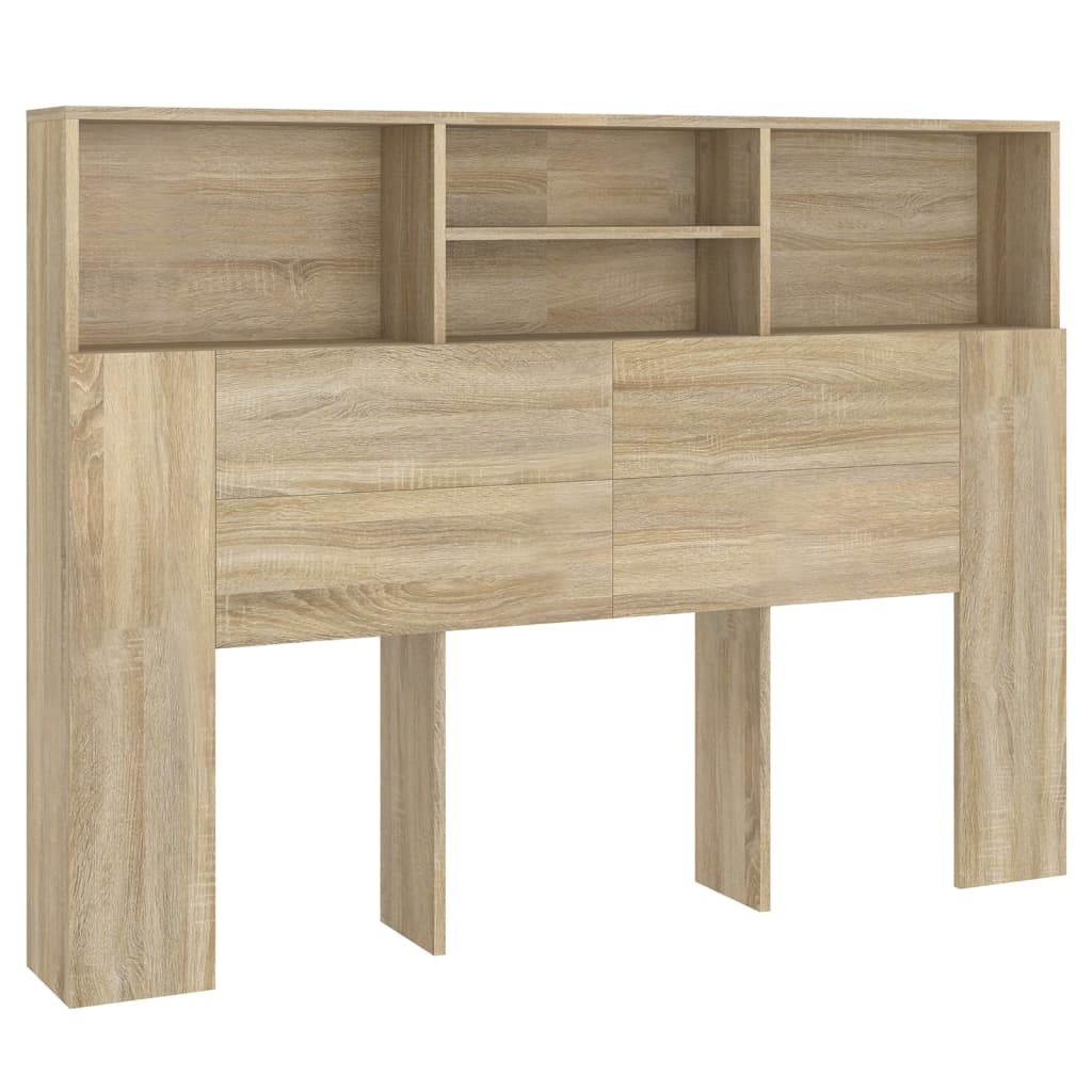 Armoire à tête de lit Chêne Sonoma 140x19x103,5 cm - XIOS
