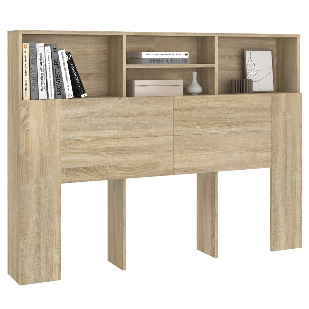 Armoire à tête de lit Chêne Sonoma 140x19x103,5 cm - XIOS
