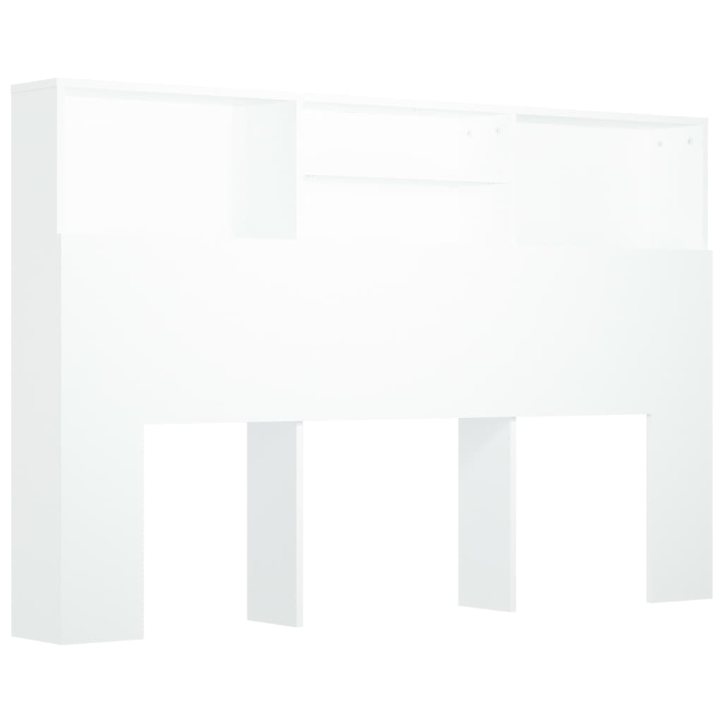Armoire de tête de lit Blanc 160x19x103,5 cm - XIOS
