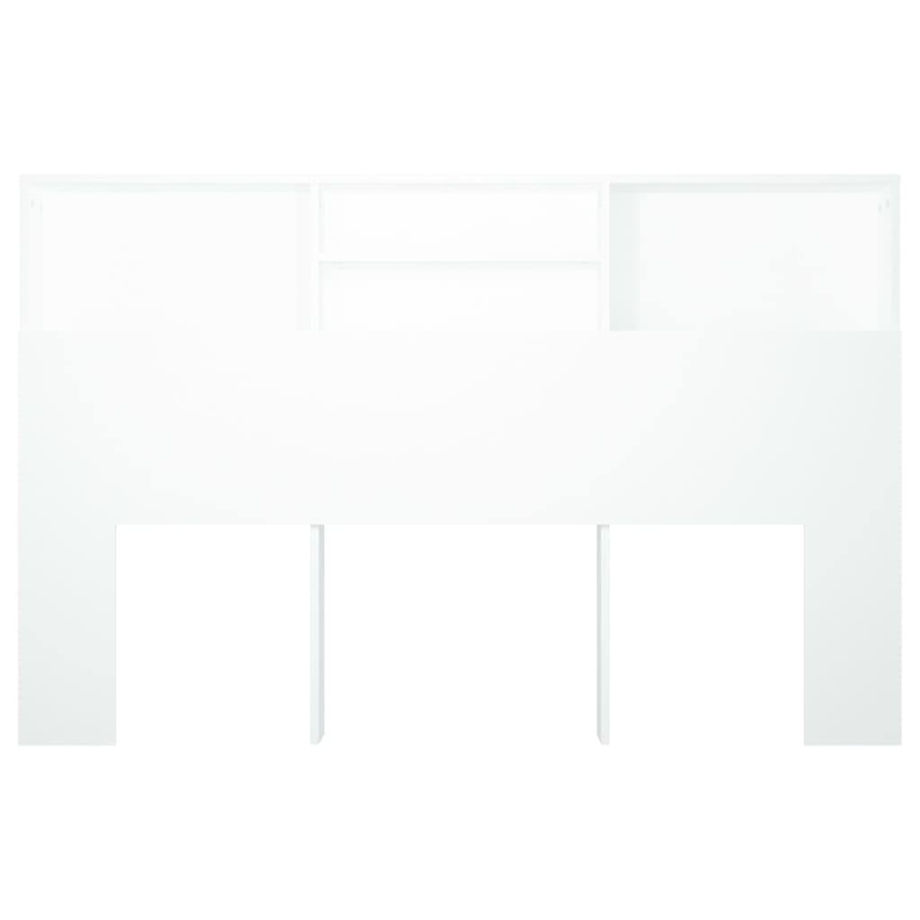 Armoire de tête de lit Blanc 160x19x103,5 cm - XIOS