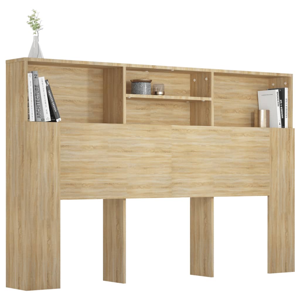 Armoire de tête de lit chêne sonoma 160x19x103,5 cm - XIOS