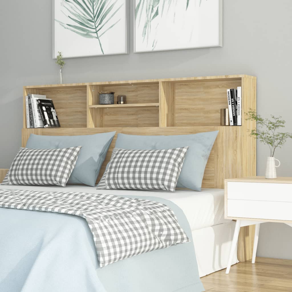 Armoire de tête de lit chêne sonoma 160x19x103,5 cm - XIOS