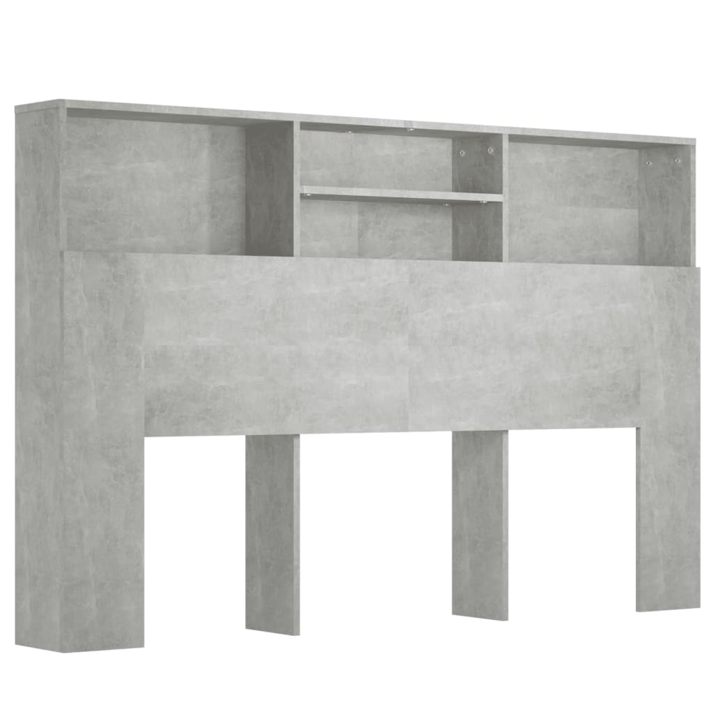 Armoire de tête de lit Gris béton 160x19x103,5 cm - XIOS