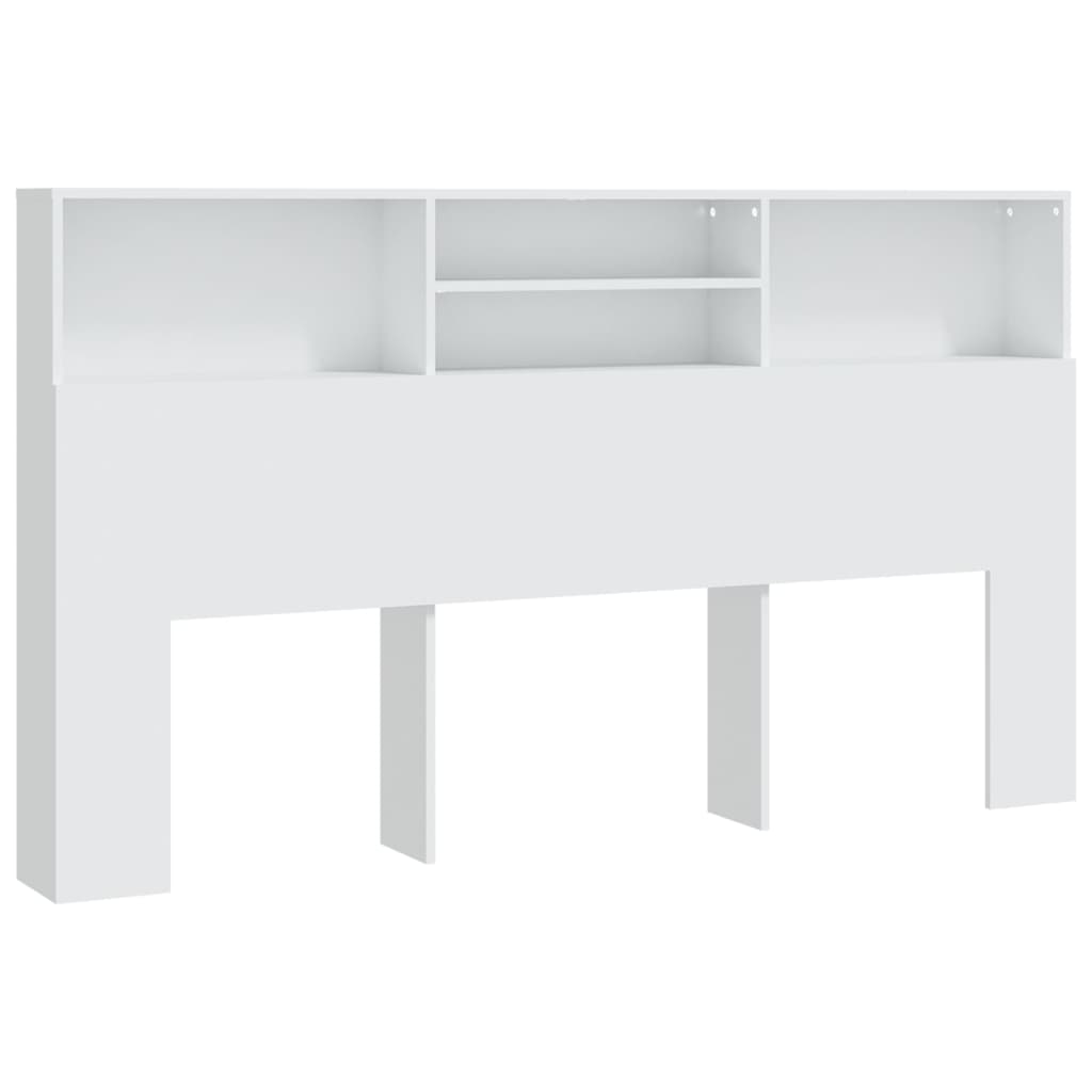 Armoire de tête de lit Blanc 180x19x103,5 cm - XIOS