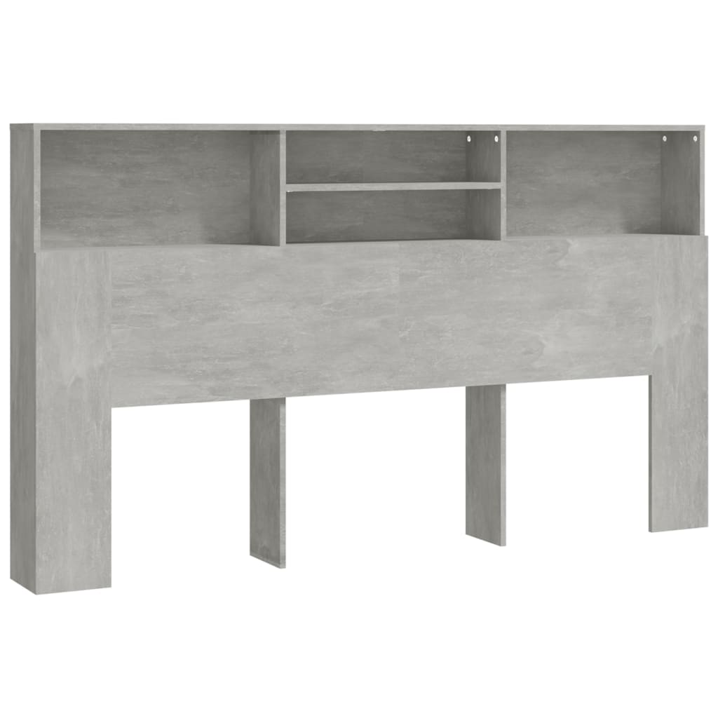 Armoire de tête de lit Gris béton 180x19x103,5 cm - XIOS