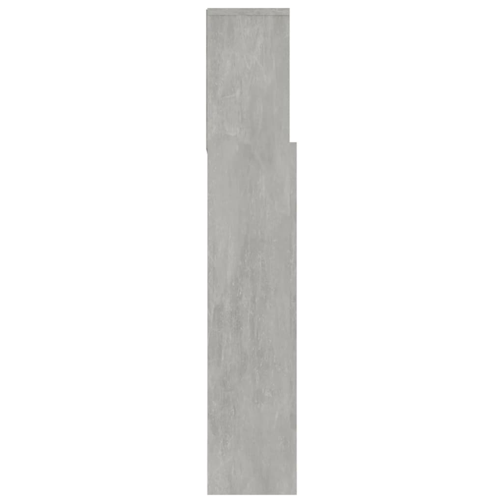 Armoire de tête de lit Gris béton 180x19x103,5 cm - XIOS